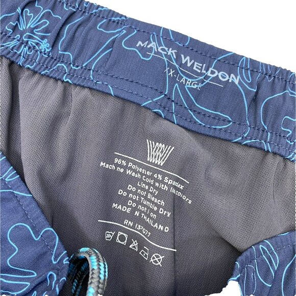 Mack Weldon Swim Trunks Shorts Mens Size XXL 2XL True Navy Blue 6" Inseam - Picture 3 of 5